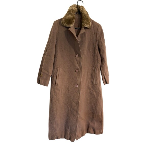 Modell Berlin Jacket Size‎ M Pure New Wool Brown - Picture 1 of 9